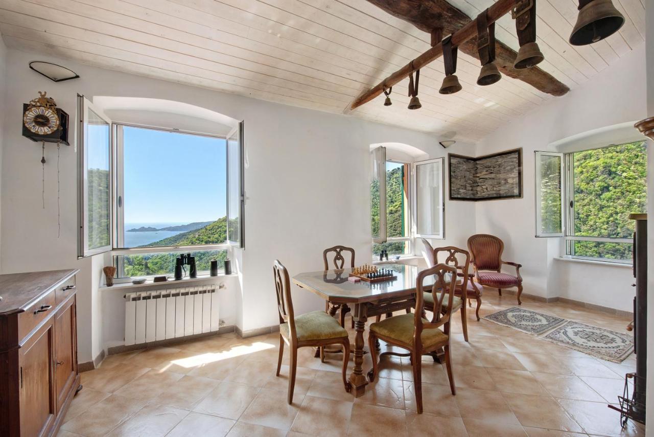 Cottage Con Vista Mare Zoagli Eksteriør billede